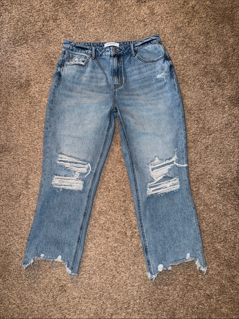 Lovervet High Rise Straight Jeans size 31